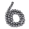 Non-Magnetic Synthetic Hematite Beads Strands HEMA-10D-4-4