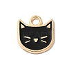 Rack Plating Alloy Enamel Charms ENAM-P254-03KCG-01-1