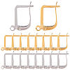 40Pcs 2 Colors 304 Stainless Steel Hoop Earring Findings STAS-SC0010-44-1