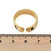 304 Stainless Steel Adjustable Cuff Rings RJEW-Q015-01G-C-3