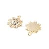 Brass Micro Pave Clear Cubic Zirconia Pendants KK-Z059-13G-2