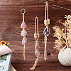 3Pcs 3 Style Irregular Gemstone Hanging Pendant Decoration HJEW-EL0001-08-5