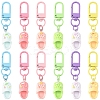 12Pcs 6 Colors Resin Shoes Pendant Decorations HJEW-YW00238-1