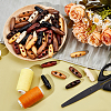 70pcs 7 colors Natural Wood Buttons FIND-NB0005-03B-4