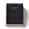 Wood Coverd with PU Leather Slant Back Pendant Necklace Display Pedestals LS-ODIS-C010-03-4