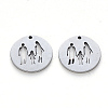 Non-Tarnish 304 Stainless Steel Pendants LS-STAS-N092-34-2