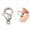 Tarnish Resistant 316 Stainless Steel Lobster Claw Clasps X-316-FL12A-3