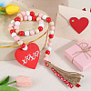 Wooden Beads Pendant Decorations AJEW-WH20020-109A-4