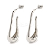 Rack Plating Brass Teardrop Stud Earrings EJEW-P242-04P-1