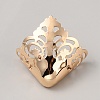 Hollow Floral Pattern Iron Toe Cap Covers AJEW-WH0270-139B-KCG-1