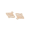 Brass Laser Cut Hollow Connector Charms KK-K277-12KCG-2