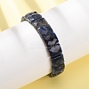 Natural Lapis Lazuli Beaded Stretch Bracelets for Unisex G-K303-02F-1