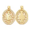 Rack Plating Brass Pendants KK-R146-04G-1
