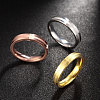 Fashionable 316L Titanium Steel Finger Rings for Women RJEW-BB07055-9-3