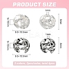 4Pcs 2 Colors 925 Sterling Silver Bead Caps STER-BC0002-34-2