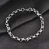 Tarnish Resistant 304 Stainless Steel Cable Chain Bracelets BJEW-I202-02B-1