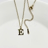 304 Stainless Steel Letter Pendant Necklaces NJEW-WH0027-26E-G-1