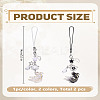 2Pcs 2 Colors Goldfish & Star Resin & Alloy Mobile Straps AJEW-LP0004-39-2
