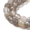 Natural Striped Agate/Banded Agate Beads Strands G-A246-8mm-02-4