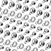 80Pcs 4 Style 304 Stainless Steel Tube Bails STAS-PH0001-67-WH-1