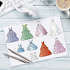 4Pcs 4 Styles Human PVC Plastic Clear Stamps DIY-CA0006-64H-4