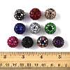 20Pcs 10 Colors Acrylic Rhinestone Beads OACR-FS0002-32-5