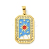 Ion Plating(IP) 304 Stainless Steel Pendants STAS-C101-08G-05-1