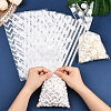 100Pcs 4 Styles Rectangle Plastic Candy Bags ABAG-WH20013-19C-4