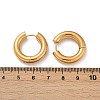 202 Stainless Steel Polishing Hoop Earrings EJEW-M106-02G-04-5