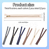 12Pcs 6 Colors Nylon Zipper Fastener FIND-GF0008-20C-2