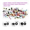 24 Style Opaque Colours Seed & Baking Paint Glass Round Seed Beads SEED-YW0001-29-4