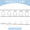 DIY Blank Adjustable 304 Stainless Steel Finger Rings Making Kits DIY-AN0001-22-2