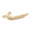 304 Stainless Steel Letter Connector Charms STAS-M108-01G-10-2