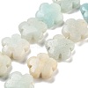 Natural Flower Amazonite Beads Strands G-F769-F01-02-1