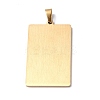 201 Stainless Steel Pendant STAS-B033-01G-18-2