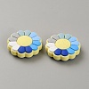 Flower Food Grade Eco-Friendly Silicone Focal Beads LS-SIL-CJC0009-04-2