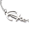 Tarnish Resistant 201 Stainless Steel Link Bracelets with Cable Chains BJEW-P297-01P-B-2