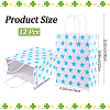 Kraft Paper Star Printed Bags with Handles ABAG-WH20013-08D-2