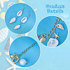 Aluminium Curb Chains Bracelets & 304 Stainless Steel Earring Dangle Earring SJEW-CA00001-4