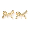 Rack Plating Brass Micro Pave Clear Cubic Zirconia Pendants KK-M280-15G-1