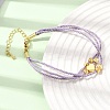 Polyester Multi-Strand Bracelets FB-CBA983F-02G-04-1