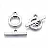 Non-Tarnish 201 Stainless Steel Toggle Clasps STAS-Q241-008P-NF-2