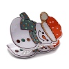 Christmas Claw Plastic Claw Hair Clips PHAR-K006-01C-3