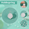 100Pcs Faceted Natural Rose Quartz Star Cut Round Charms G-HS0001-04-4