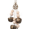 Iron Bell Pendant Decoration HJEW-JM02249-02-4