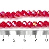 Baking Electroplate Glass Beads Strands X1-DGLA-A039-J10mm-B21-4