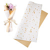 20 Sheets Plastic Gold Foil Flower Bouquets Wrapping Packaging DIY-TAC0025-13A-3