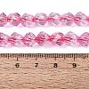 Crackle Transparent Glass Beads Strands GLAA-N068-02A-08-5