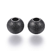 201 Stainless Steel Textured Beads LS-STAS-P108-05B-1