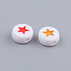Opaque Acrylic Enamel Beads MACR-S273-34-3